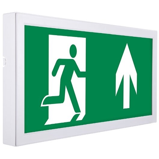 LED Emergency Exit Light, 3W, 3 Hours, with PVC Legend, White Light