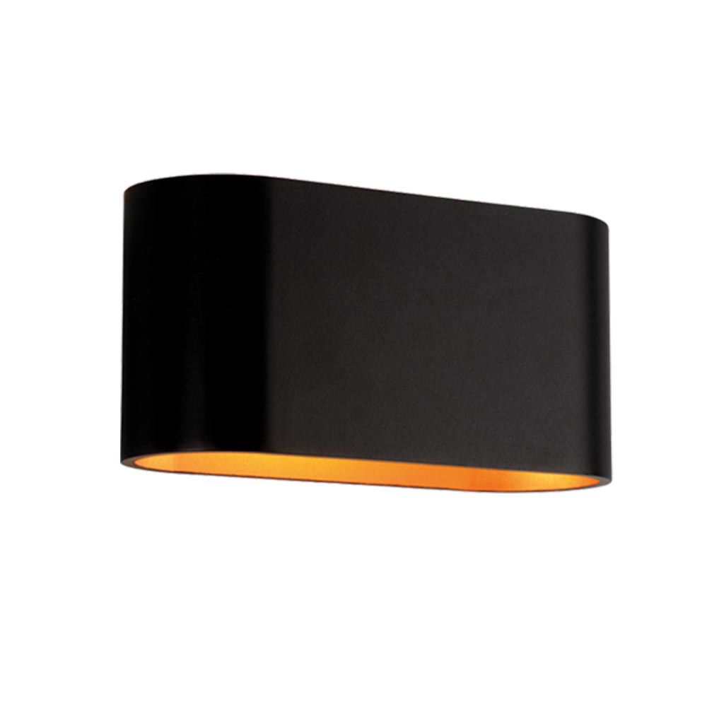 Decorative oval wall fixture ADEL ∙ WL723 ∙ G9 ∙ black+gold