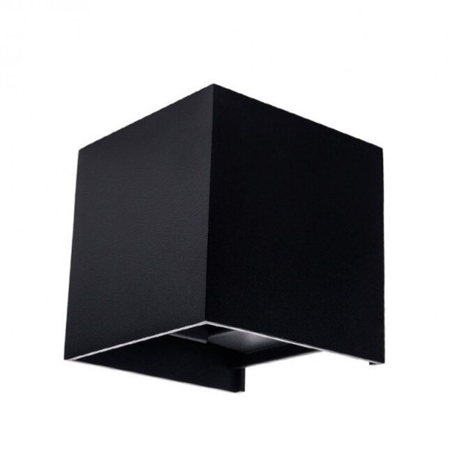 LED Wall Light, Black, Square, Adjustable Beam, 12W, Neutral Light