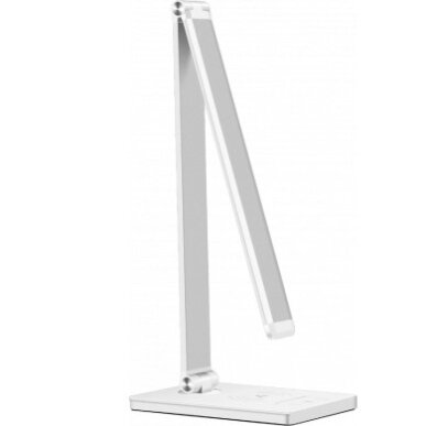 LED Desk Lamp, 5W, Wireless Charging, White Body, CCT Light