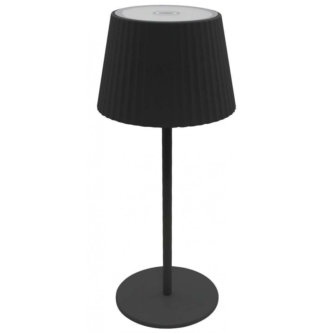 LED Rechargeable Solar Table Lamp, 2.5W, Chrome