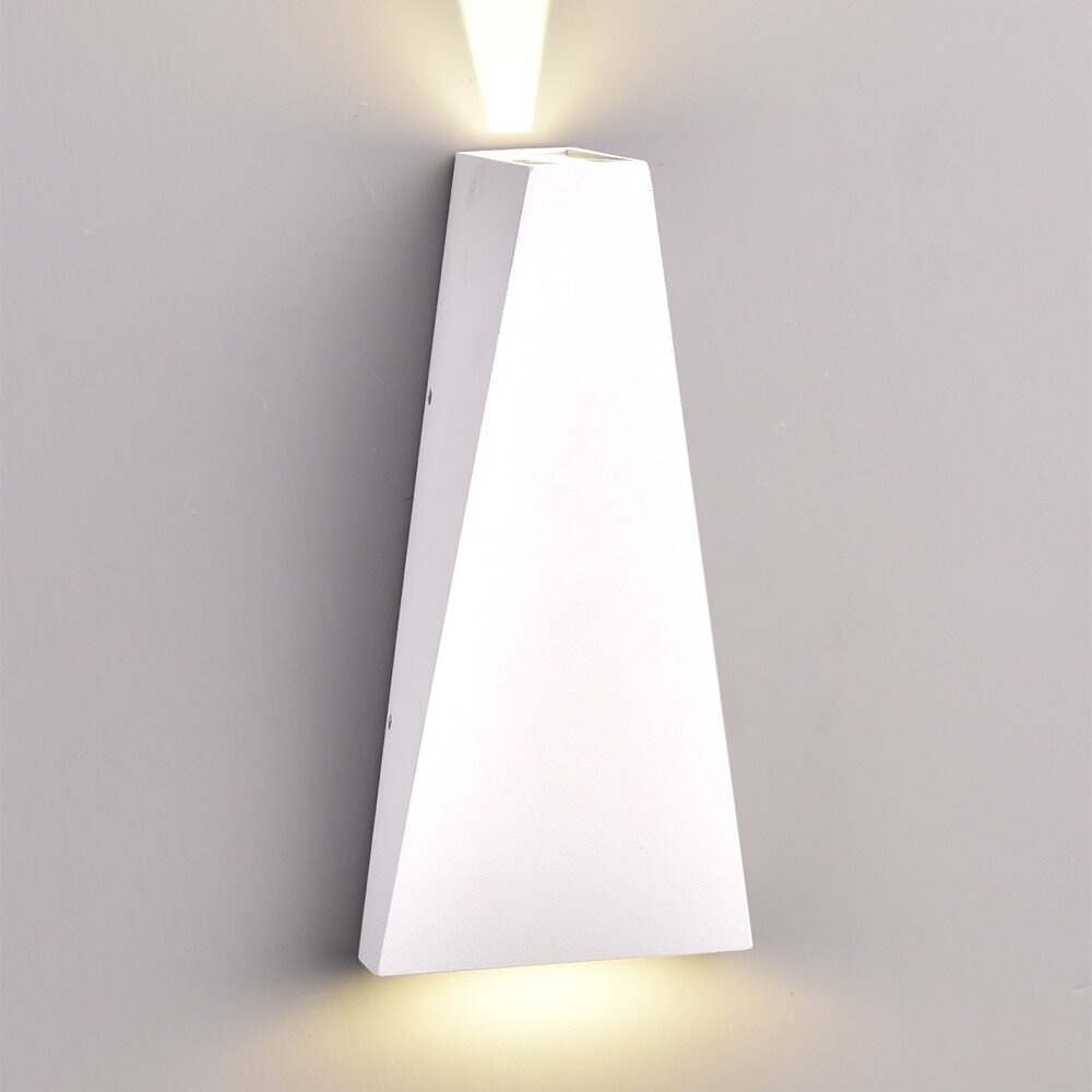 LED Wall Light, White, 6W, Warm Light