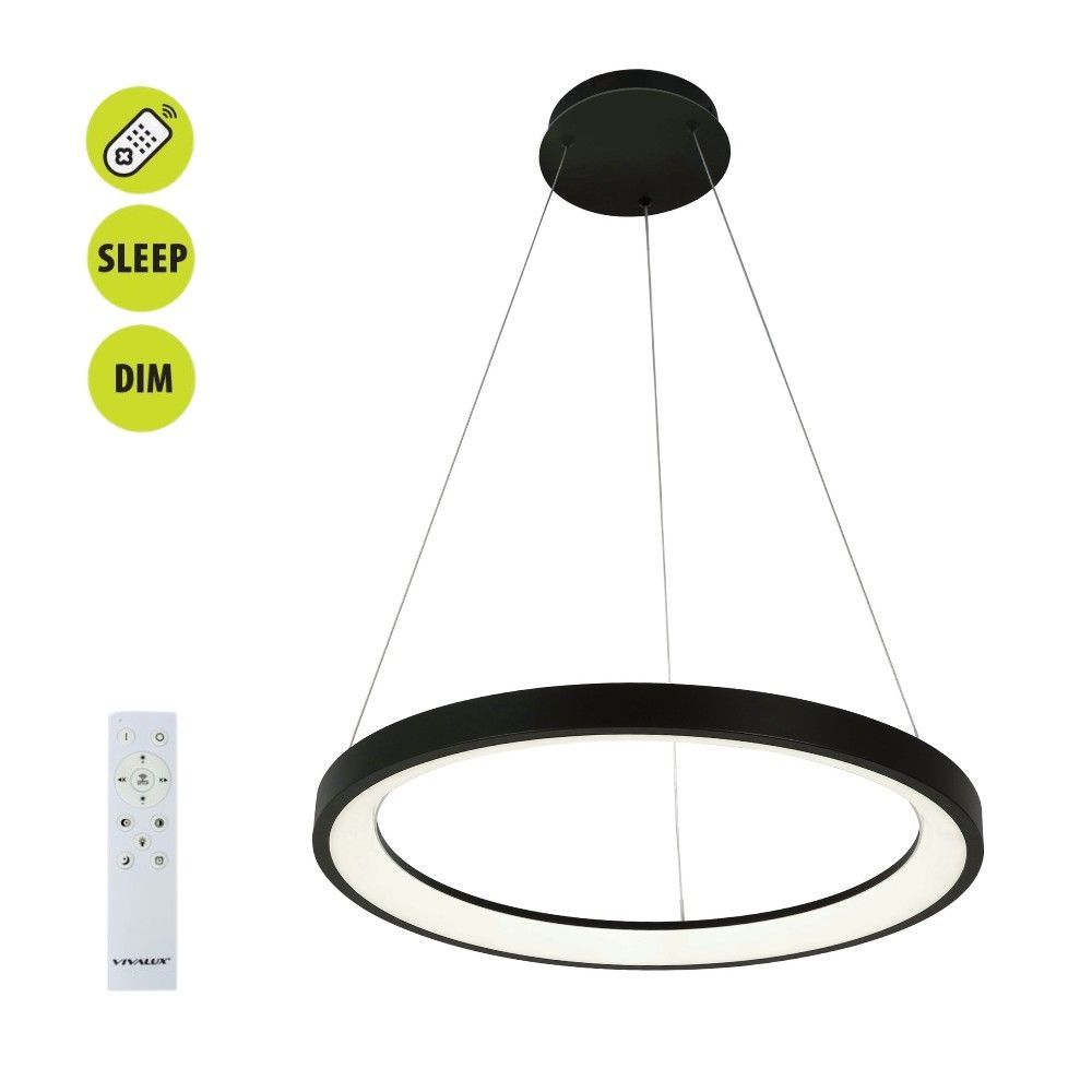 LED chandelier ALEXA-P LED ∙ 55W ∙ black ∙ CCT ∙ 3000-6000K