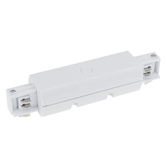 Straight Connector For LED Track System, White