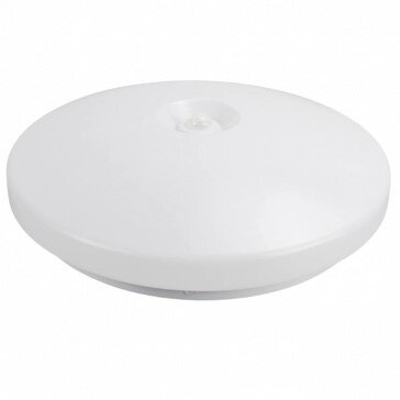LED sieninis šviestuvas, baltas, diskas, 2 lizdai, Max 40W