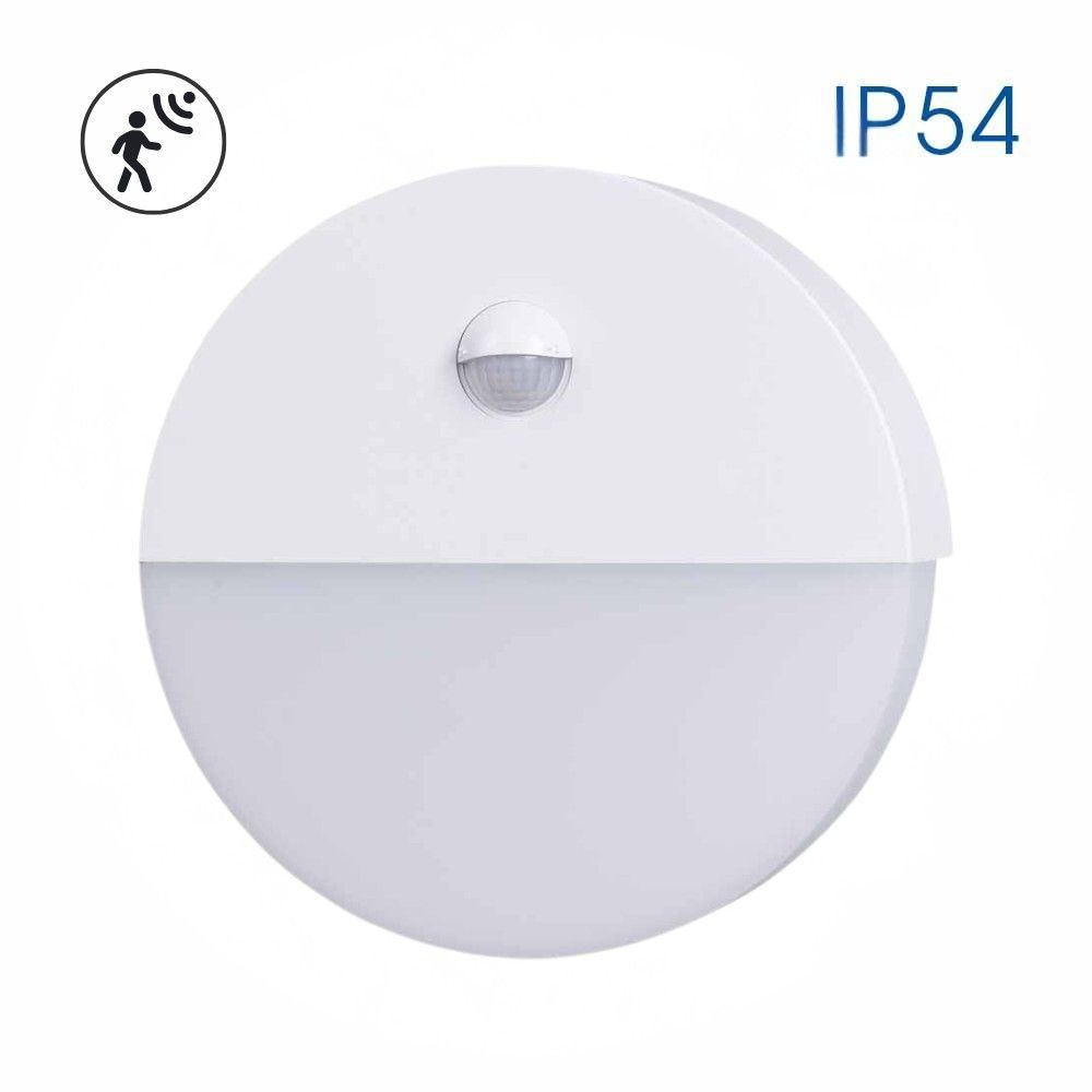 LED lighting fixture with motion sensor AURA LED ∙ 10W ∙ SR14 ∙ IP54