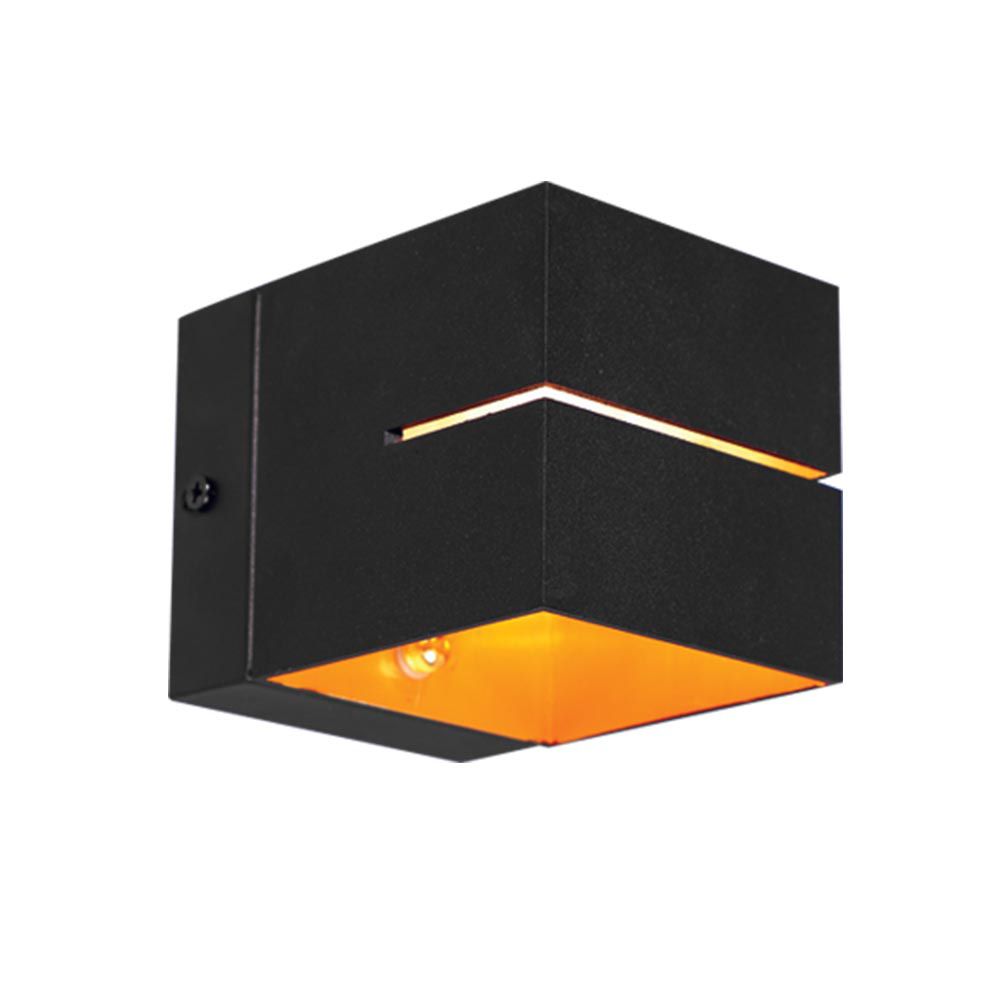 Decorative square wall fixture ADEL ∙ WL721 ∙ G9 ∙ black+gold