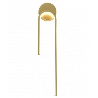 LED Ceiling Lamp, 10W, Satin Gold, Warm Light