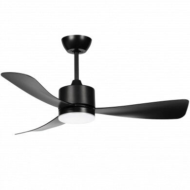 LED Fan Ceiling 18W, 3CCT, Black, Remote Control