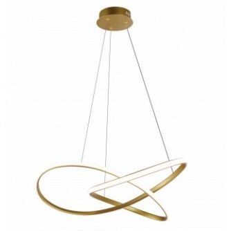 LED Pendant Lamp, 30W, Satin Gold, Warm Light