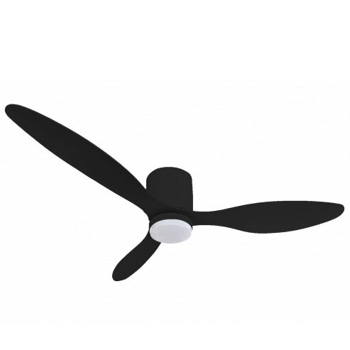 LED Fan Ceiling, 18W, CCT, Black, Remote Control
