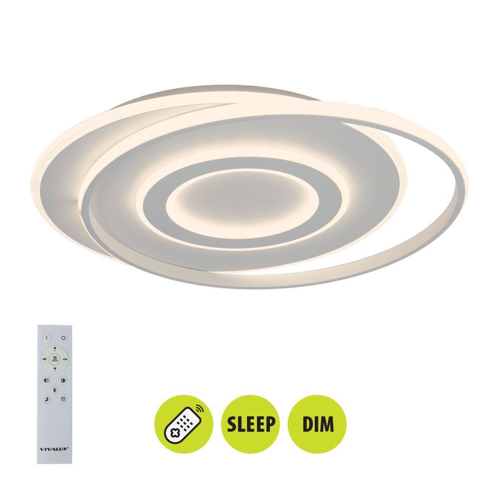 Multifunctional LED lighting fixture with remote control TILDA LED ∙ 88W ∙ CCT ∙ 3000-6000K