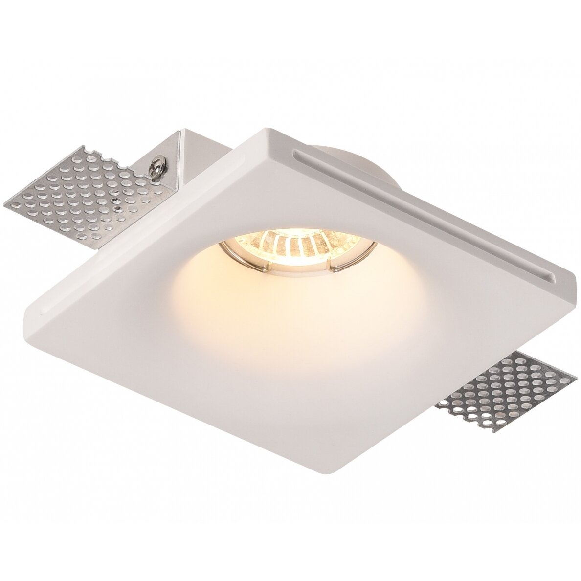 LED Ceiling Fitting, Square, Gypsum, Round