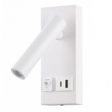 LED Cabinet Light, 2W, ON/OFF-Switch, USB, White, Warm Light