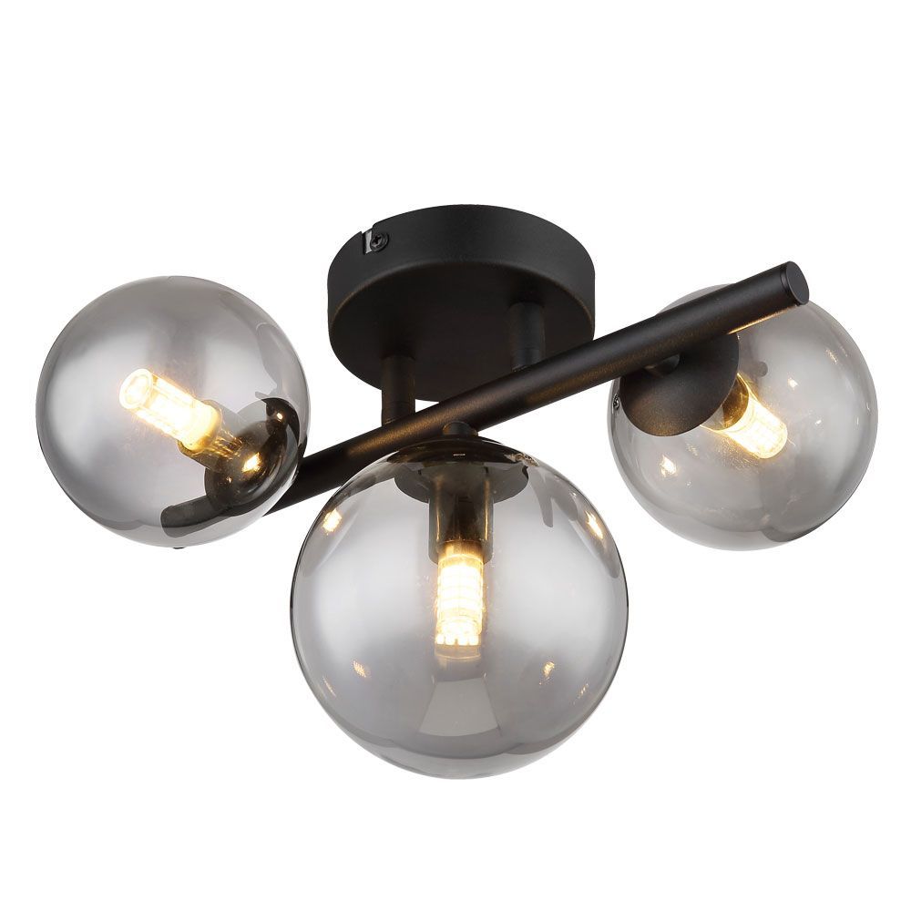 Ceiling light GALILEO ∙ CL780 ∙ 3хG9 ∙ smoked glasses