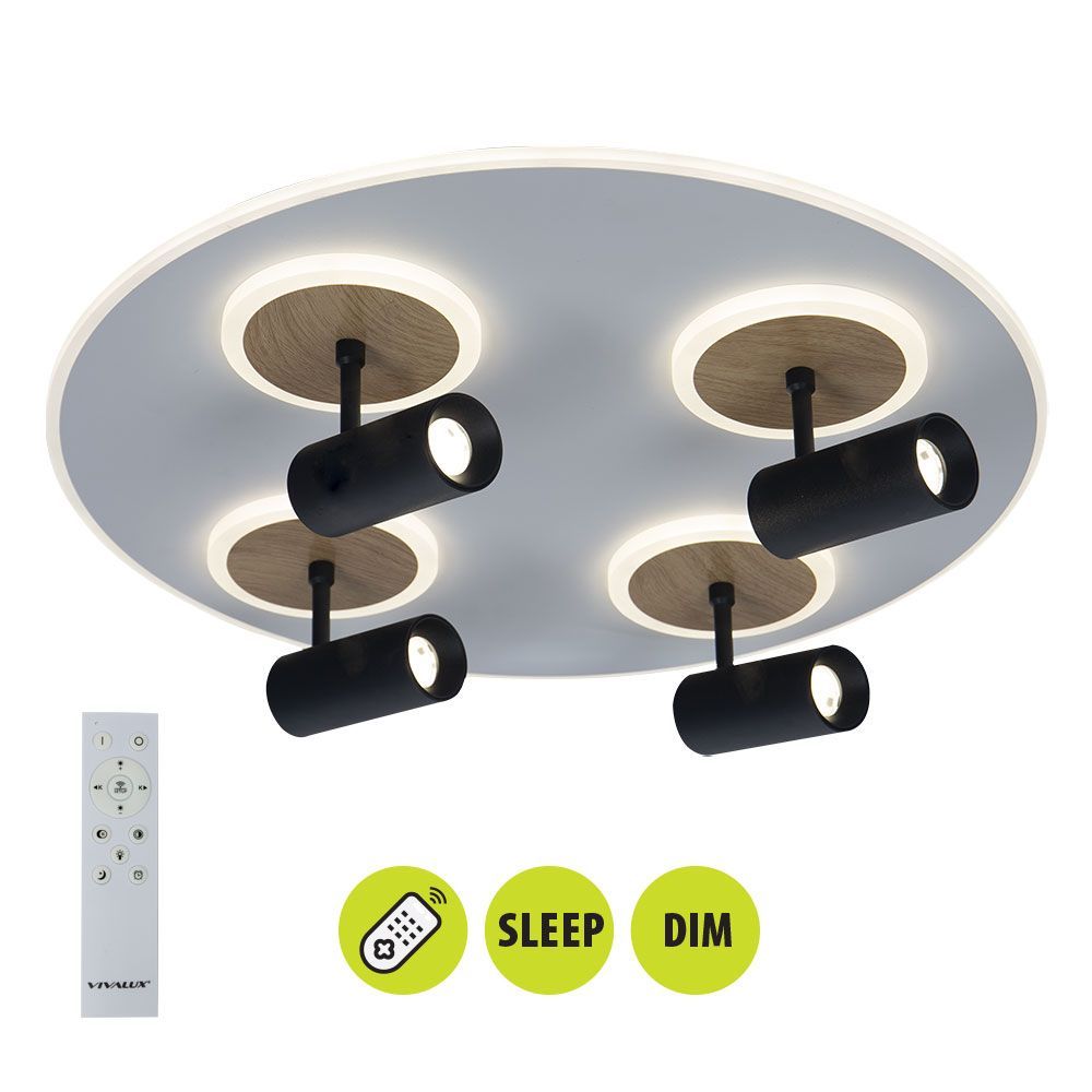 Multifunctional LED lighting fixture with remote control DOROTHY LED ∙ 74W ∙ CCT ∙ 3000-6000K