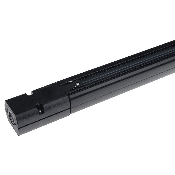 LED Track System, 3 Phases/4 Wires, 1m, Black