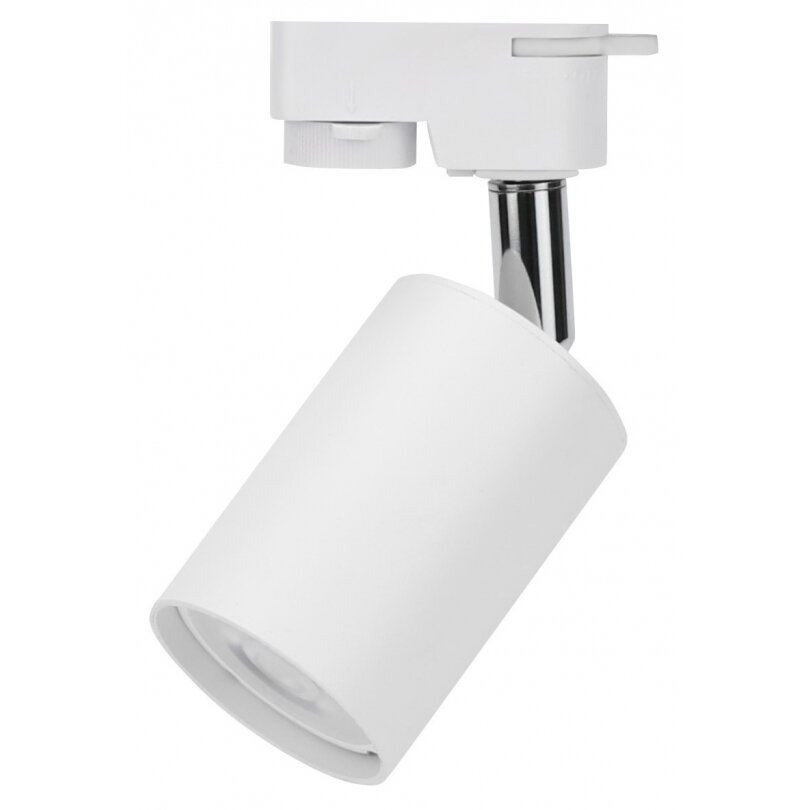 LED Track Light, Fixture, White Body, 3 Phases, GU10 Socket