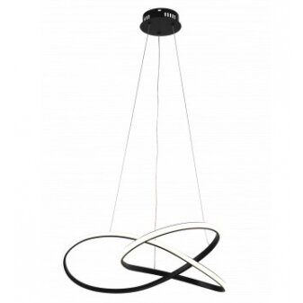 LED Pendant Lamp, 30W, Sand Black, Warm Light