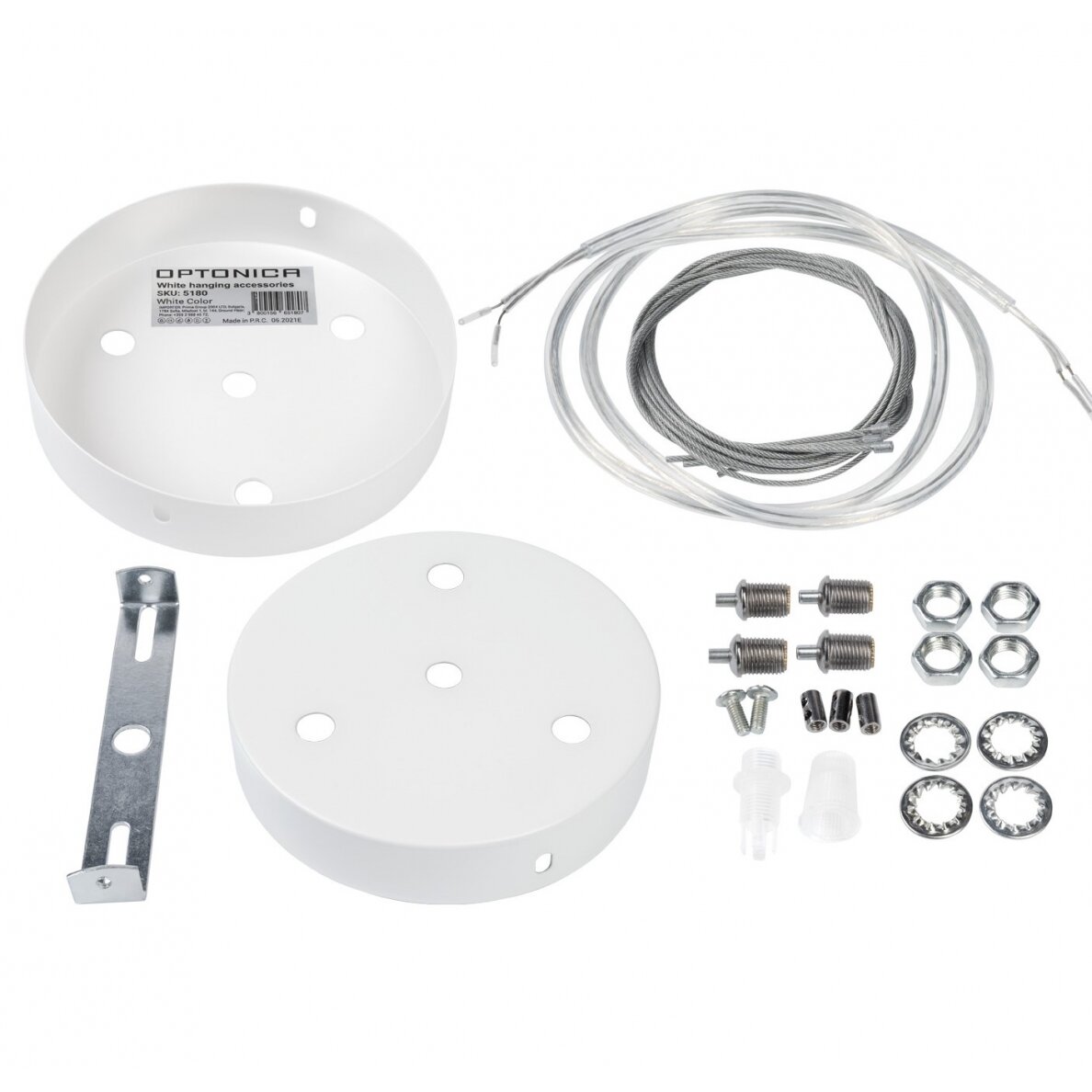 Ceiling Plate For Pendant Lamps, White