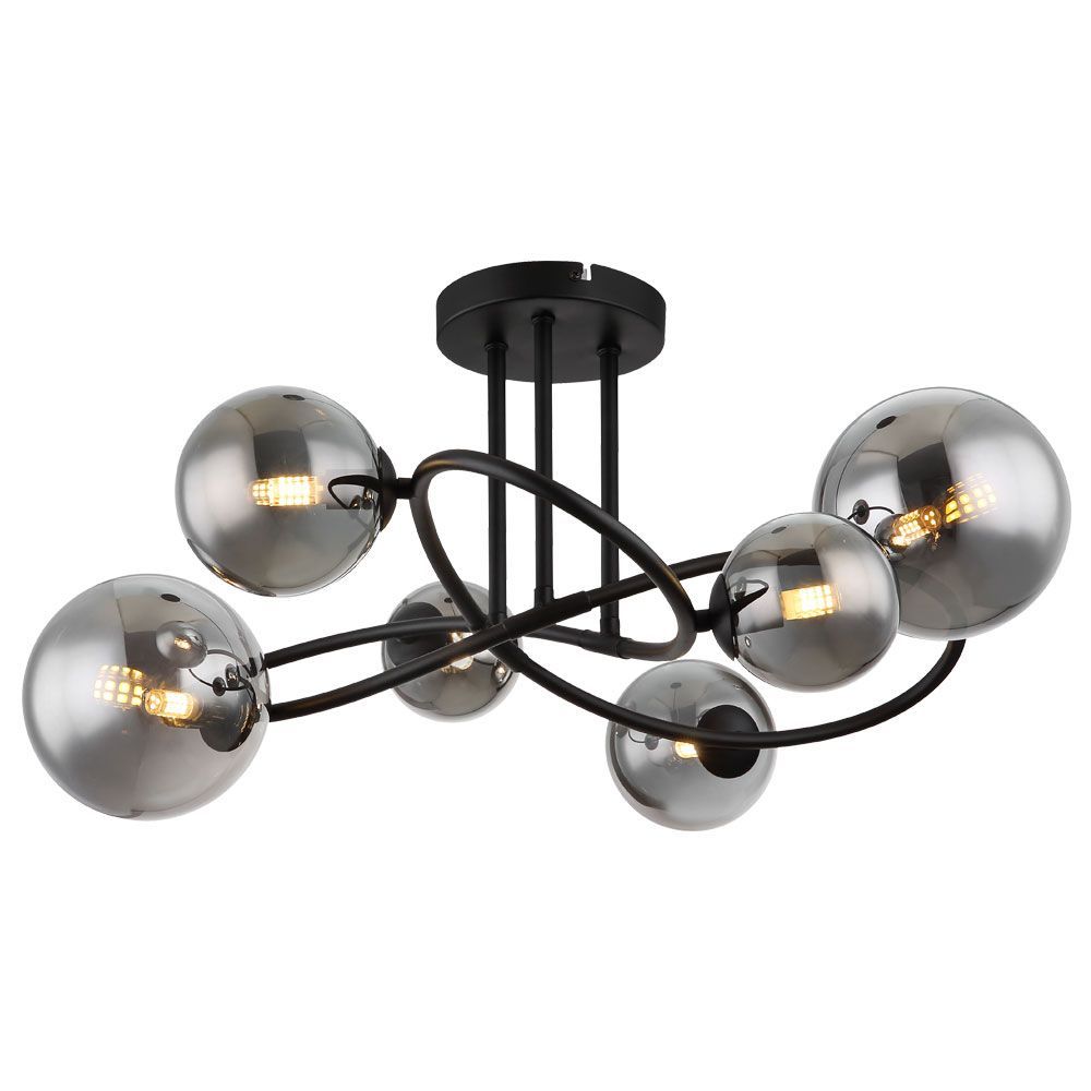 Suspension GALILEO ∙ SSP784 ∙ 6хG9 ∙ smoked glasses
